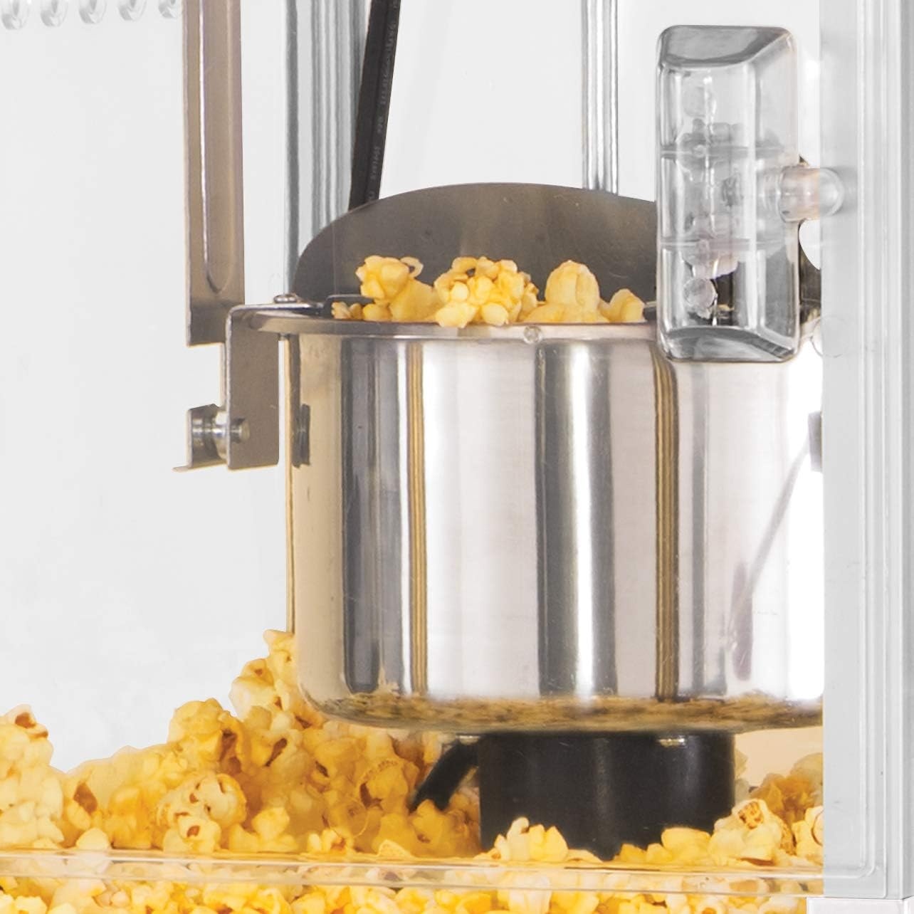 image:imageNostalgia Popcorn Maker Machine  Professional Cart With 25 Oz Kettle Makes Up to 10 Cups  Vintage Popcorn Machine Movie Theater Style  Red amp WhiteRed and White