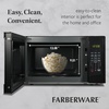 image:imageFarberware 07 Cu Ft Countertop Microwave Oven  700 Watts Power Auto Cook Settings Defrost Easy Clean and Child Safety Lock  BlackBlack