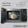 image:imageFarberware 07 Cu Ft Countertop Microwave Oven  700 Watts Power Auto Cook Settings Defrost Easy Clean and Child Safety Lock  BlackBlack