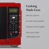 image:imageFarberware 07 Cu Ft Countertop Microwave Oven  700 Watts Power Auto Cook Settings Defrost Easy Clean and Child Safety Lock  BlackRed