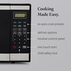 image:imageFarberware 07 Cu Ft Countertop Microwave Oven  700 Watts Power Auto Cook Settings Defrost Easy Clean and Child Safety Lock  BlackStainless Steel