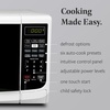 image:imageFarberware 07 Cu Ft Countertop Microwave Oven  700 Watts Power Auto Cook Settings Defrost Easy Clean and Child Safety Lock  BlackWhite