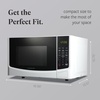 image:imageFarberware 07 Cu Ft Countertop Microwave Oven  700 Watts Power Auto Cook Settings Defrost Easy Clean and Child Safety Lock  BlackWhite