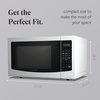 image:imageFarberware 07 Cu Ft Countertop Microwave Oven  700 Watts Power Auto Cook Settings Defrost Easy Clean and Child Safety Lock  BlackWhite