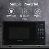 image:imageFarberware 07 Cu Ft Countertop Microwave Oven  700 Watts Power Auto Cook Settings Defrost Easy Clean and Child Safety Lock  WhiteBlack