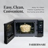 image:imageFarberware 07 Cu Ft Countertop Microwave Oven  700 Watts Power Auto Cook Settings Defrost Easy Clean and Child Safety Lock  WhiteBlack