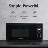 image:imageFarberware 07 Cu Ft Countertop Microwave Oven  700 Watts Power Auto Cook Settings Defrost Easy Clean and Child Safety Lock  WhiteBlack