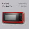 image:imageFarberware 07 Cu Ft Countertop Microwave Oven  700 Watts Power Auto Cook Settings Defrost Easy Clean and Child Safety Lock  WhiteRed