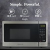 image:imageFarberware 07 Cu Ft Countertop Microwave Oven  700 Watts Power Auto Cook Settings Defrost Easy Clean and Child Safety Lock  WhiteStainless Steel