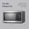 image:imageFarberware 07 Cu Ft Countertop Microwave Oven  700 Watts Power Auto Cook Settings Defrost Easy Clean and Child Safety Lock  WhiteStainless Steel