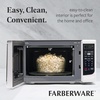 image:imageFarberware 07 Cu Ft Countertop Microwave Oven  700 Watts Power Auto Cook Settings Defrost Easy Clean and Child Safety Lock  WhiteWhite
