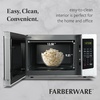 image:imageFarberware 07 Cu Ft Countertop Microwave Oven  700 Watts Power Auto Cook Settings Defrost Easy Clean and Child Safety Lock  WhiteWhite