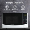 image:imageFarberware 07 Cu Ft Countertop Microwave Oven  700 Watts Power Auto Cook Settings Defrost Easy Clean and Child Safety Lock  WhiteWhite