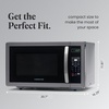image:imageFarberware 11 Cu Ft Countertop Microwave Oven  1000 Watts Power Auto Cook Settings Defrost Easy Clean and Child Safety Lock  Stainless and BlackBlack Stainless