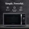 image:imageFarberware 11 Cu Ft Countertop Microwave Oven  1000 Watts Power Auto Cook Settings Defrost Easy Clean and Child Safety Lock  Stainless and BlackBlack Stainless