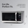 image:imageFarberware 11 Cu Ft Countertop Microwave Oven  1000 Watts Power Auto Cook Settings Defrost Easy Clean and Child Safety Lock  Stainless and BlackStainless Steel