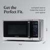 image:imageFarberware 11 Cu Ft Countertop Microwave Oven  1000 Watts Power Auto Cook Settings Defrost Easy Clean and Child Safety Lock  Stainless and BlackStainless