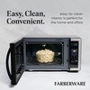 image:imageFarberware 11 Cu Ft Countertop Microwave Oven  1000 Watts Power Auto Cook Settings Defrost Easy Clean and Child Safety Lock  Stainless and BlackStainless Steel