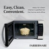 image:imageFarberware 11 Cu Ft Countertop Microwave Oven  1000 Watts Power Auto Cook Settings Defrost Easy Clean and Child Safety Lock  Stainless and BlackStainless Steel