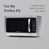 image:imageFarberware 11 Cu Ft Countertop Microwave Oven  1000 Watts Power Auto Cook Settings Defrost Easy Clean and Child Safety Lock  Stainless and BlackStainless Steel