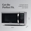 image:imageFarberware 11 Cu Ft Countertop Microwave Oven  1000 Watts Power Auto Cook Settings Defrost Easy Clean and Child Safety Lock  Stainless and BlackStainless