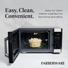 image:imageFarberware 11 Cu Ft Countertop Microwave Oven  1000 Watts Power Auto Cook Settings Defrost Easy Clean and Child Safety Lock  Stainless and BlackStainless Steel