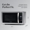 image:imageFarberware 11 Cu Ft Countertop Microwave Oven  1000 Watts Power Auto Cook Settings Defrost Easy Clean and Child Safety Lock  Stainless and BlackStainless Steel