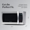 image:imageFarberware 11 Cu Ft Countertop Microwave Oven  1000 Watts Power Auto Cook Settings Defrost Easy Clean and Child Safety Lock  Stainless and BlackStainless Steel