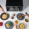 image:imageFarberware 11 Cu Ft Countertop Microwave Oven  1000 Watts Power Auto Cook Settings Defrost Easy Clean and Child Safety Lock  Stainless and BlackStainless
