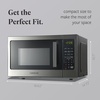 image:imageFarberware 11 Cu Ft Countertop Microwave Oven  1000 Watts Power Auto Cook Settings Defrost Easy Clean and Child Safety Lock  Stainless and BlackStainless Steel