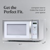 image:imageFarberware 11 Cu Ft Countertop Microwave Oven  1000 Watts Power Auto Cook Settings Defrost Easy Clean and Child Safety Lock  Stainless and BlackWhite Platinum