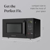 image:imageFarberware 13 Cu Ft Countertop Microwave Oven  1100 Watts Power Auto Cook Settings Defrost Easy Clean and Child Safety Lock  StainlessBlack