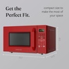 image:imageFarberware 13 Cu Ft Countertop Microwave Oven  1100 Watts Power Auto Cook Settings Defrost Easy Clean and Child Safety Lock  StainlessRed