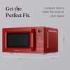 image:imageFarberware 13 Cu Ft Countertop Microwave Oven  1100 Watts Power Auto Cook Settings Defrost Easy Clean and Child Safety Lock  StainlessRed