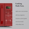 image:imageFarberware 13 Cu Ft Countertop Microwave Oven  1100 Watts Power Auto Cook Settings Defrost Easy Clean and Child Safety Lock  StainlessRed