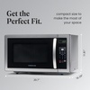 image:imageFarberware 13 Cu Ft Countertop Microwave Oven  1100 Watts Power Auto Cook Settings Defrost Easy Clean and Child Safety Lock  StainlessStainless Steel