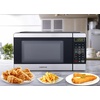 image:imageFarberware 13 Cu Ft Countertop Microwave Oven  1100 Watts Power Auto Cook Settings Defrost Easy Clean and Child Safety Lock  StainlessStainless Steel