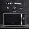 image:imageFarberware 13 Cu Ft Countertop Microwave Oven  1100 Watts Power Auto Cook Settings Defrost Easy Clean and Child Safety Lock  StainlessStainless Steel