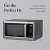 image:imageFarberware 13 Cu Ft Countertop Microwave Oven  1100 Watts Power Auto Cook Settings Defrost Easy Clean and Child Safety Lock  StainlessStainless Steel