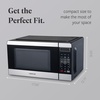 image:imageFarberware 13 Cu Ft Countertop Microwave Oven  1100 Watts Power Auto Cook Settings Defrost Easy Clean and Child Safety Lock  StainlessStainless Steel