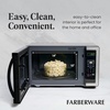image:imageFarberware 13 Cu Ft Countertop Microwave Oven  1100 Watts Power Auto Cook Settings Defrost Easy Clean and Child Safety Lock  StainlessStainless Steel