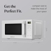 image:imageFarberware 13 Cu Ft Countertop Microwave Oven  1100 Watts Power Auto Cook Settings Defrost Easy Clean and Child Safety Lock  StainlessWhite