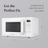 image:imageFarberware 13 Cu Ft Countertop Microwave Oven  1100 Watts Power Auto Cook Settings Defrost Easy Clean and Child Safety Lock  StainlessWhite