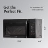 image:imageFarberware 17 Cu Ft OvertheRange Microwave Oven  1000 Watts Power Auto Cook Settings Defrost Easy Clean and Child Safety Lock  StainlessBlack