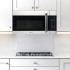 image:imageFarberware 17 Cu Ft OvertheRange Microwave Oven  1000 Watts Power Auto Cook Settings Defrost Easy Clean and Child Safety Lock  StainlessStainless Steel