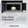 image:imageFarberware 17 Cu Ft OvertheRange Microwave Oven  1000 Watts Power Auto Cook Settings Defrost Easy Clean and Child Safety Lock  StainlessStainless Steel