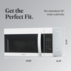 image:imageFarberware 17 Cu Ft OvertheRange Microwave Oven  1000 Watts Power Auto Cook Settings Defrost Easy Clean and Child Safety Lock  StainlessWhite