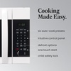 image:imageFarberware 17 Cu Ft OvertheRange Microwave Oven  1000 Watts Power Auto Cook Settings Defrost Easy Clean and Child Safety Lock  StainlessWhite