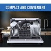 image:imageFarberware Compact 6Place Setting Dishwasher  Portable Mini Countertop Dishwasher with 7 Wash Programs  Perfect for Small Spaces Like Apartment Dorm Boat CamperRVGlass Door White