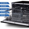 image:imageFarberware Compact 6Place Setting Dishwasher  Portable Mini Countertop Dishwasher with 7 Wash Programs  Perfect for Small Spaces Like Apartment Dorm Boat CamperRVBlack